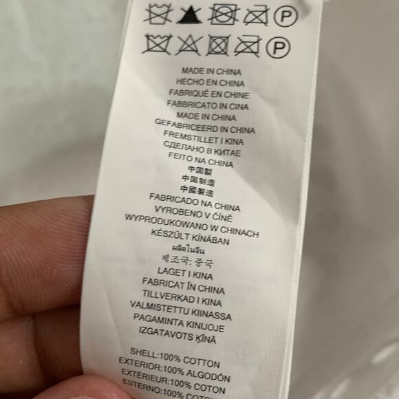 Michael Kors S White Eyelet Top Cap Sleeves Lined Feminine Summer - Picture 8 of 9